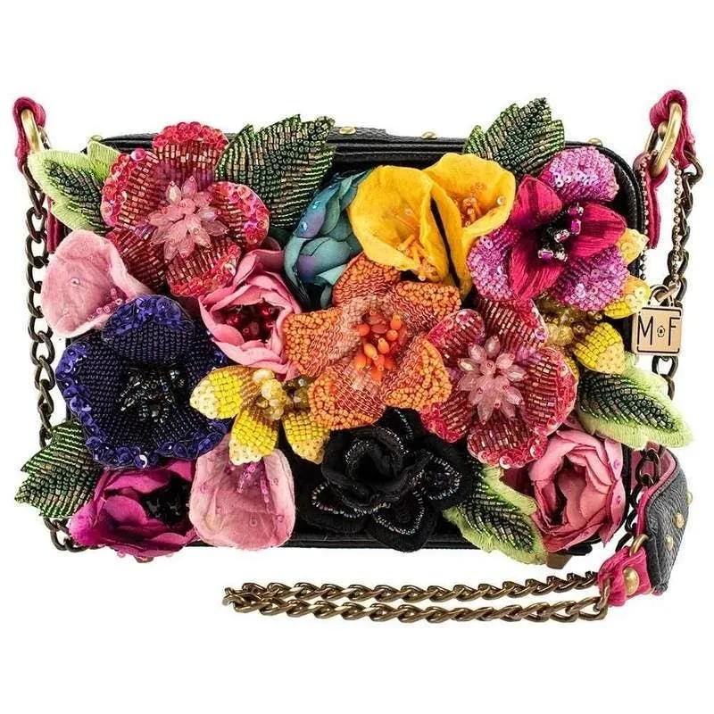 Blooming Beauty Embellished Floral Crossbody Handbag