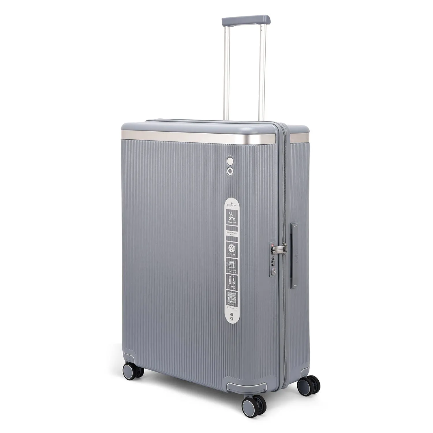 Echolac Dynasty 76.5cm Hardcase Non-Expandable 4 Double Wheel Check-In Luggage Trolley Ice Blue - PC142 28A